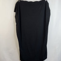 Size XXL: Black Textured Skirt