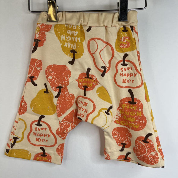 Size 3-6m: Sckoon Creme/ Yellow & Orange Pears Print Pants