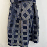 Size 6: Crewcuts Blue/Silver Checkered Tank Dress