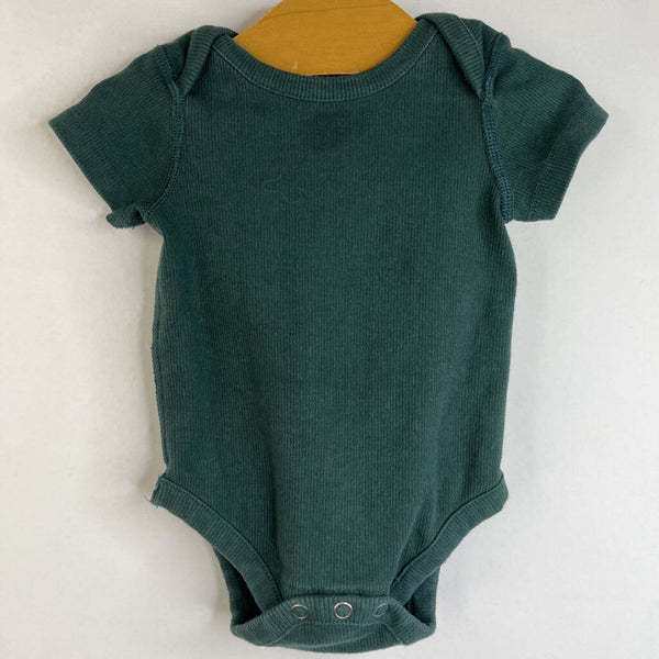 Size 0-3m (50): Hanna Andersson Green Short Sleeve Onesie