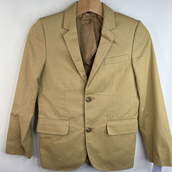 Size 10: Crewcuts Tan Collared Button-Up Long Sleeve Shirt