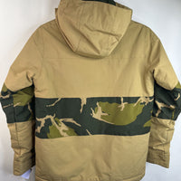 Size 7-8: Burton Tan/Green Camo Zip-Up Winter Coat