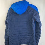 Size 18-20: Columbia 2 Tone Blue Omni-Heat Zip-Up Puffy Winter Coat