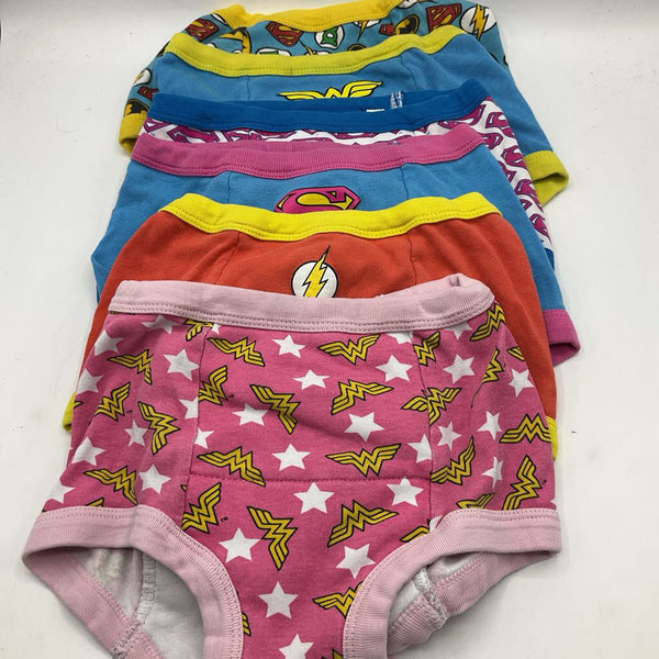 Size 4: Justice League Colorful Training Underwear 6pk