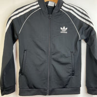 Size 9-10: Adidas Black Zip-up Training Jacket