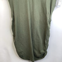 Size S: Motherhood Maternity Olive Green V-Neck T-Shirt