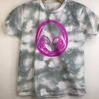 Size 10-12: Marvel Spider-Man Grey Tie-Dye Spider Gwen T-Shirt