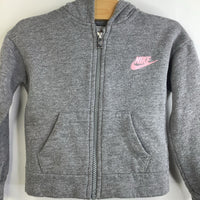 Size 2: Nike Grey Zip-up Hoodie