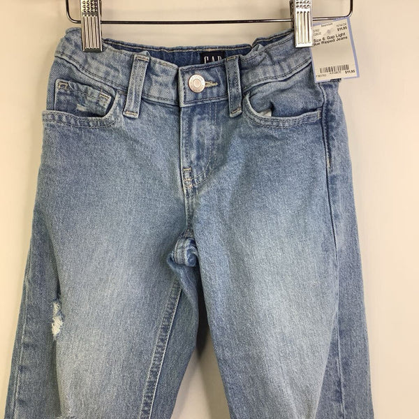 Size 6: Gap Light Blue Ripped Jeans