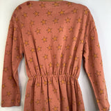 Size 6: The Animals Observatory Orange/Light Orange Stars Long Sleeve Dress