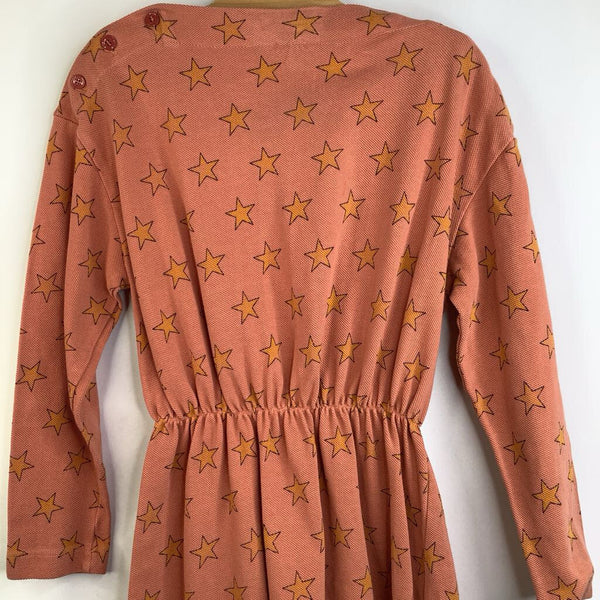 Size 6: The Animals Observatory Orange/Light Orange Stars Long Sleeve Dress