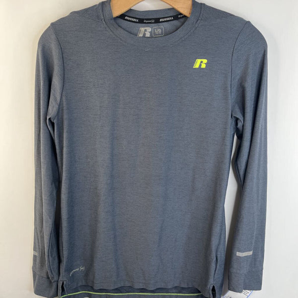 Size 10-12: Russell Grey Heathered Athletic Long Sleeve Shirt