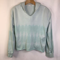 Size 14-16: Gap Turquoise Cropped Hoodie