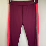 Size 14-16: St.Bernard Maroon/Pink Athletic Leggings