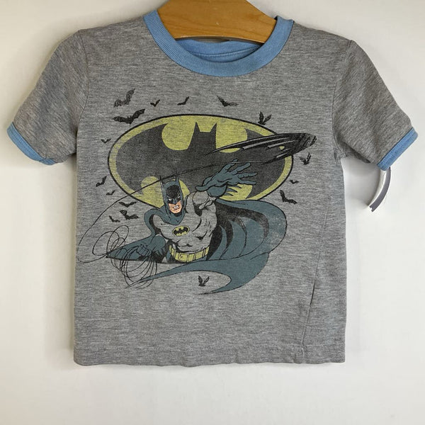 Size 3: Justice League Grey Batman Print T-Shirt