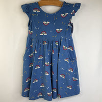 Size 4 (100): Hanna Andersson Blue/Rainbows Tank Dress