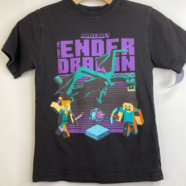 Size 8: Minecraft Black/Purple Ender Dragon Shirt