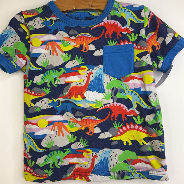 Size 4-5: Mini Boden Colorful Dinosaurs T-Shirt