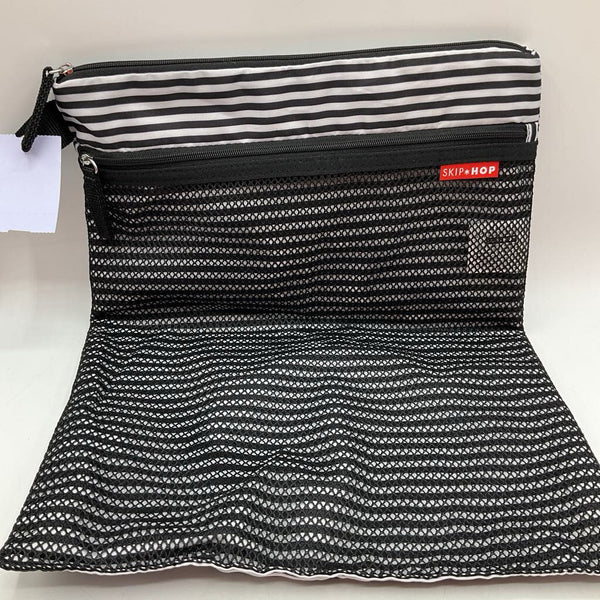 Skip*Hop Black & White Striped Wet-Dry Bag