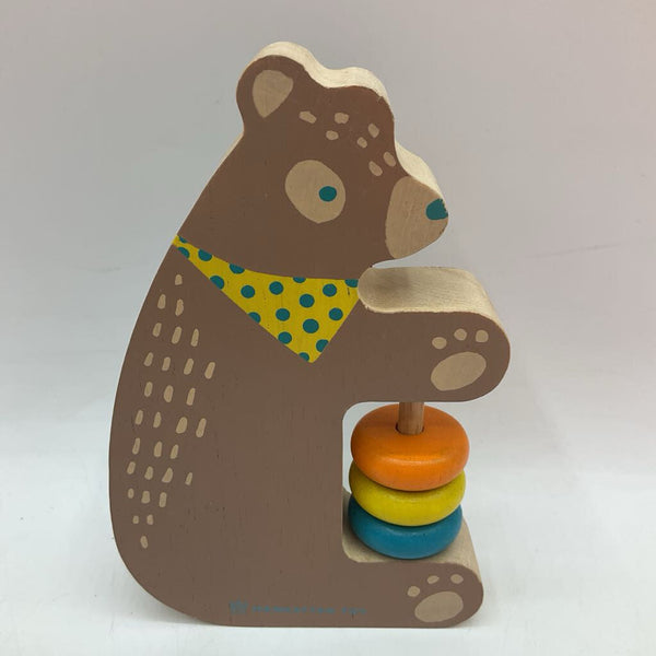 Manhattan Toys Wooden Bear Rattle