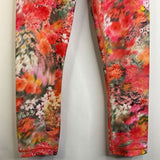 Size 12-14 (XXS): Atheta Orange/Pink Floral Leggings