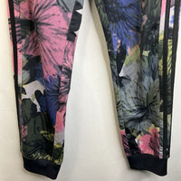 Size 10-12: Adidas Black/Pink/Grey Floral Training Pants