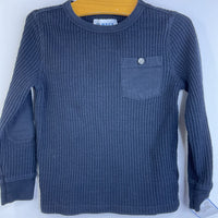 Size 4: Old Navy Dark Blue Waffle Texture Long Sleeve Shirt