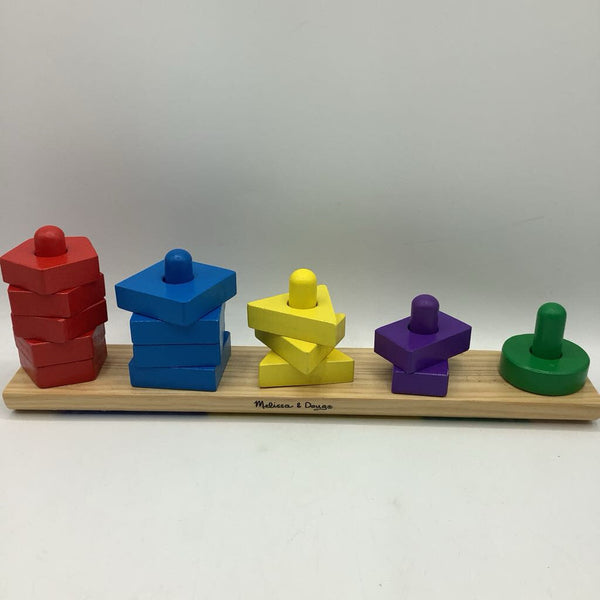 Melissa & Doug Colorful Wooden Stack & Sort