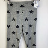 Size 8: Primary Grey Stars Leggings