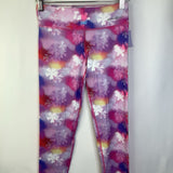 Size 10-12: Eddie Bauer Pink/Purple/Orange Floral Leggings