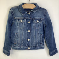 Size 6-7: Gap Blue Demin Snap-up Jacket