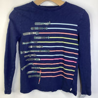 Size 8: Gap Star Wars Navy Blue Lightsabers Long Sleeve Shirt