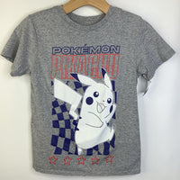 Size 8: Pokemon Grey Pikachu T-Shirt