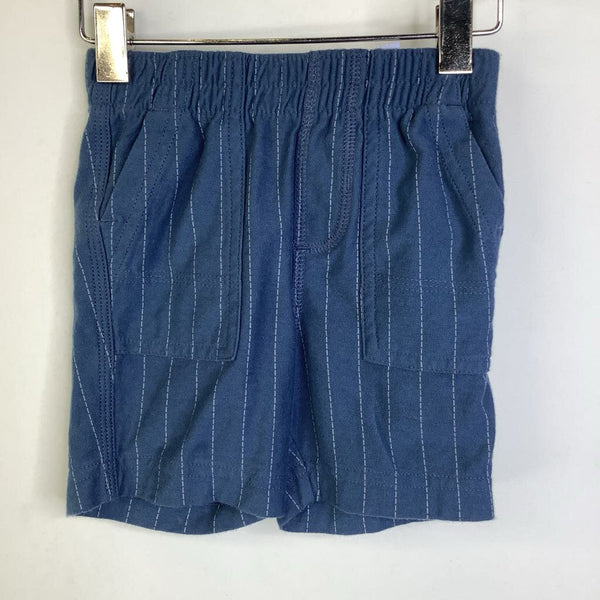 Size 9-12m: Tea Blue Pinstripe Shorts