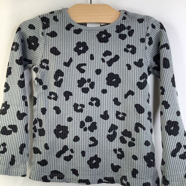 Size 4-5: Zara Grey Black Spots Long Sleeve Shirt