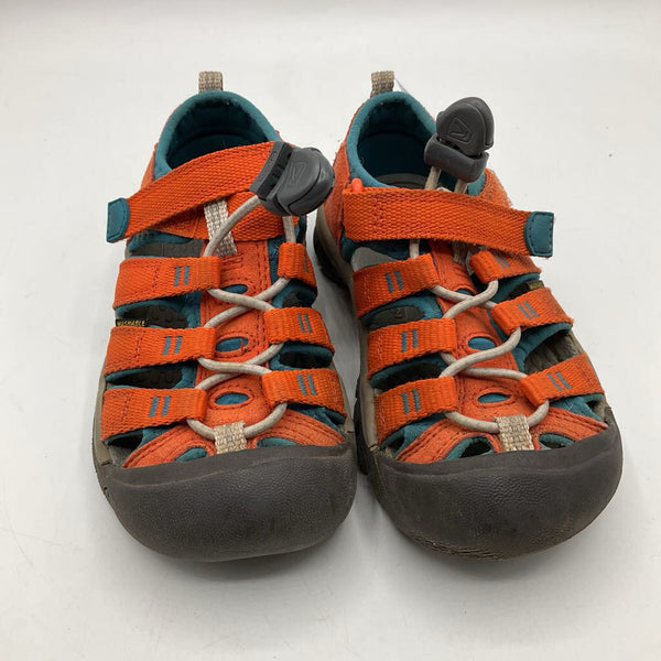 Size 10: Keen Orange Toggle/Velcro Strap Sandals