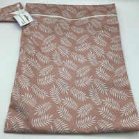 Pink/White Leaves Wet Bag