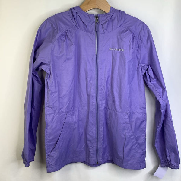 Size 14 16 Columbia Purple Zip Up Rain Coat