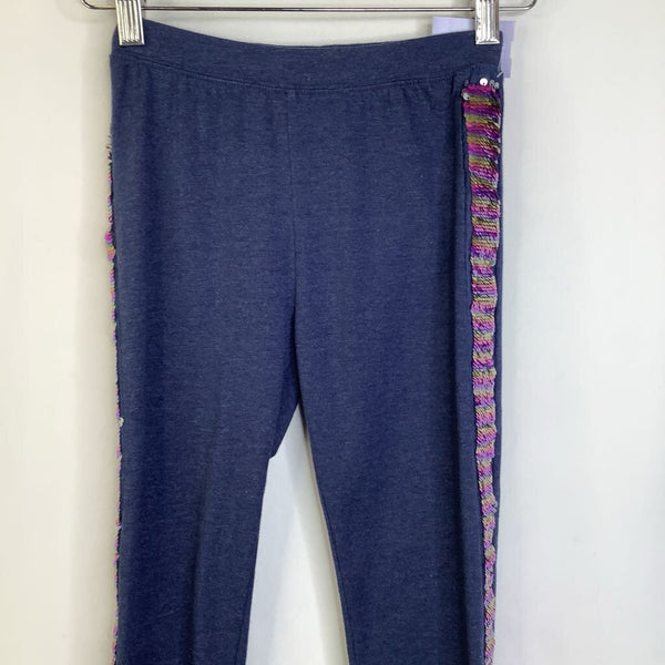 Size 12: Gap Blue/Colorful Sequin Striped Pants