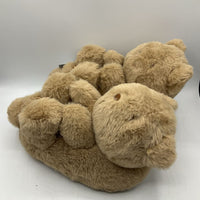 Size 1-2Y: Gap Brown Fuzzy Teddy Slipper