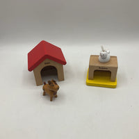 Family Pets Wooden Dollhouse Animal Set