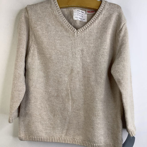 Size 12m: Zara Tan V-Neck Sweater