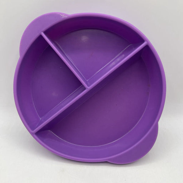 Kinder Ville Purple Silicone Plate