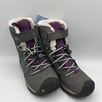 Size 13: Keen Grey & Purple Waterproof Insulated Toggle/Velcro Winter Booters