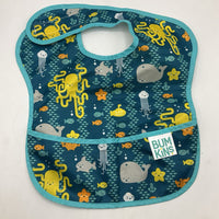 Size OS: Bumkins Teal Under the Sea Bib