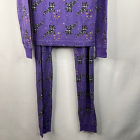 Size 12: Hanna Andersson Purple Black Panther Halloween 2pc Organic Pjs