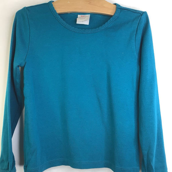 Size 4: Hanna AnderssonTeal Long Sleeve Shirt