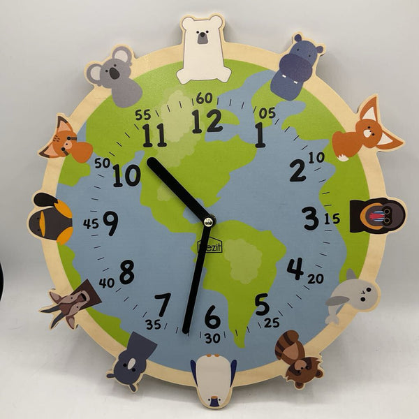 Wooden Clock For Learning to Tell Time