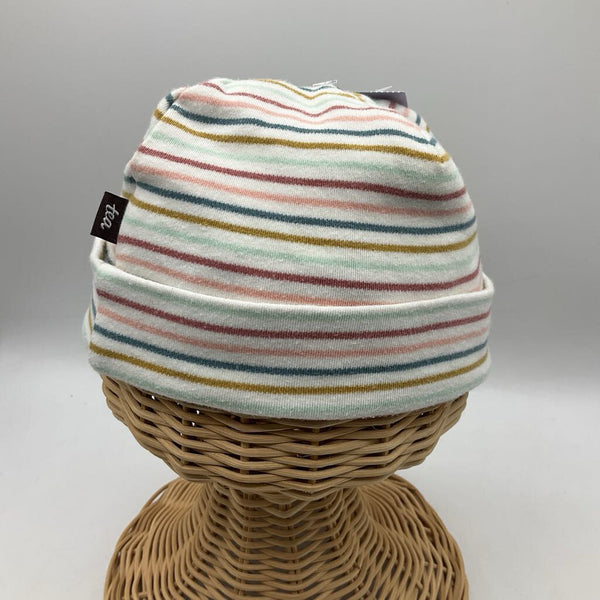 Size 3-6m: Tea White/Colorful Stripes Hat