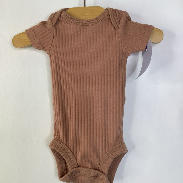 Size Preemie: Carters Brown Ribbed Onesie